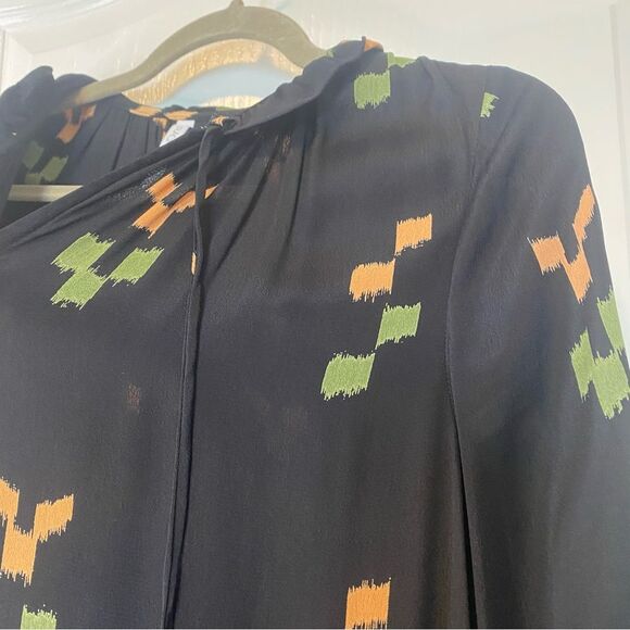 Rachel Pally Black Midi Dress with Floral Accents - Picture 8 of 13